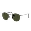 Ray-Ban Metal Frame Round Sunglasses International Version Unisex Sunglasses Gunmetal Alloy ORB3447-029