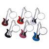 Creative Metal Electric Guitar Mini Keychain Key Chain Key Ring Gifts