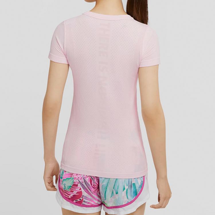New Nike Set-in Sleeve T-Shirt Women's Foam Pink CU3121-663