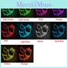 Premium Face Mask With Led Light Ideal For Halloween Dance Party Cosplay Decor