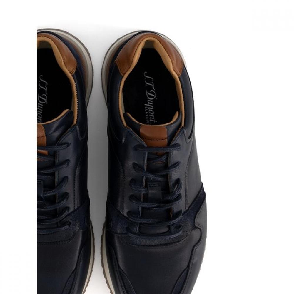 S.t. Dupont Athletic Business Casual Soft Leather Sneakers Pe5smc1at507pny