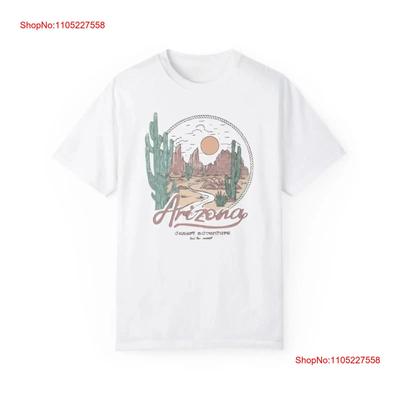 Arizona Desert Dreaming T Shirt Retro Vintage Grunge Distressed Style Wanderlust Vibes Outdoorsy Camping Glamping Hiking Homme