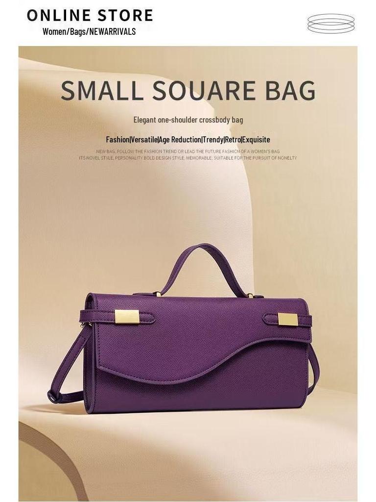 Yeni 2025 Palmiye Baskılı Mini Kelly El Çantası & Kadınlar İçin Askılı Çanta