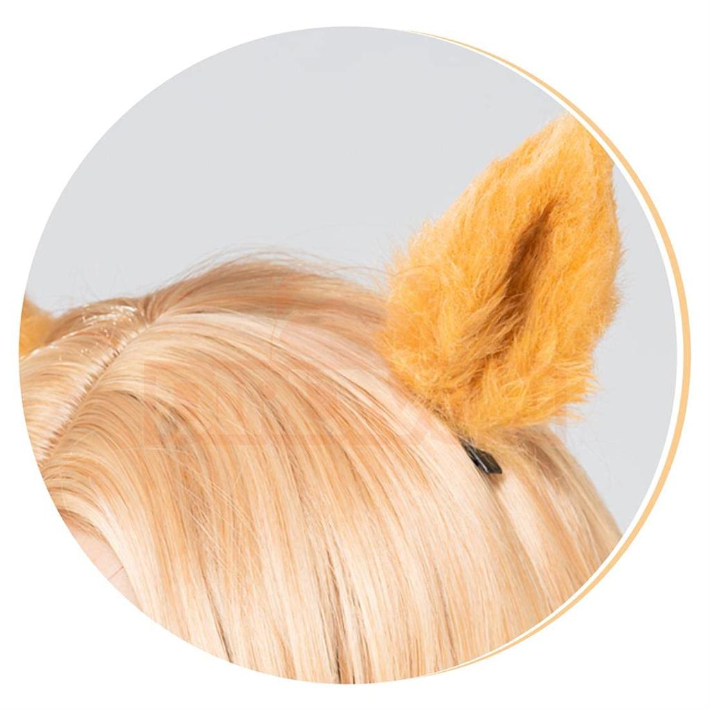 DIROLVON Uma Musume Mayano Top Gun Horse Ears and Tail Cosplay Prop for Halloween, Christmas, and Festivals
