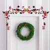 Wooden Christmas Door Corner Sign Cartoon Door Frame Trim Santa Claus Door Frame  Home