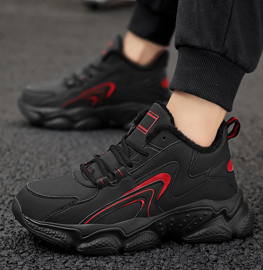 Winter Plush Lining Outdoor Casual Sports Shoes, Men's Casual Shoes, Hiking Shoes, Snow Men's Casual Sports Shoes,Training Shoes
