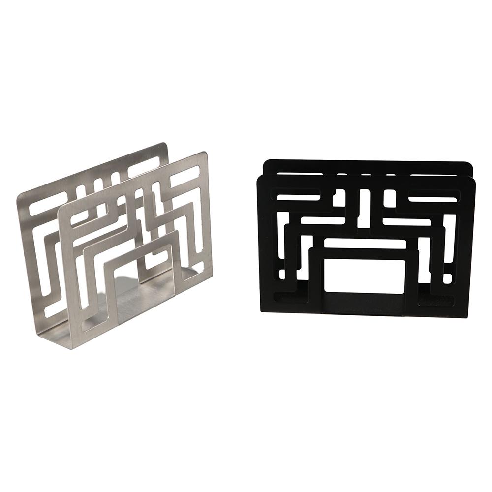 Hollow Stainless Steel Napkin Holder Modern Paper Storagerack Stand Tissue Dispenser  Kitchen