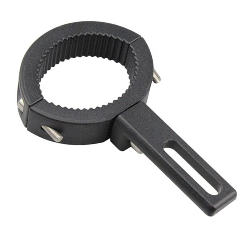 Motorcycle Light Bar Clamp Mount Bracket Bright Black Shockproof Oxidation Process Rubber Rustproof for Motorbike