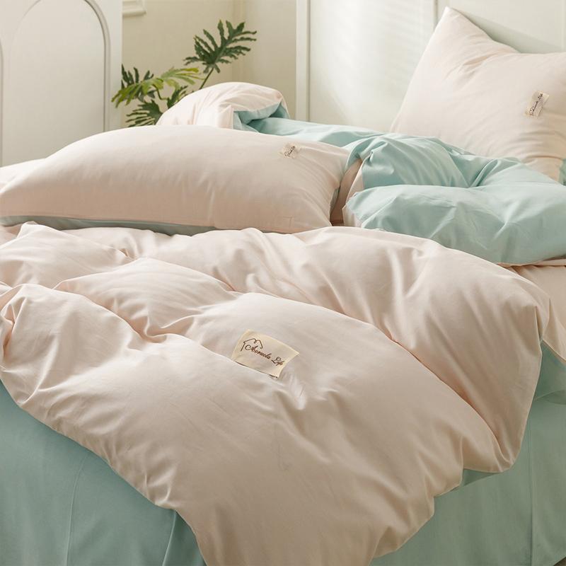 Combed Satin Cotton Washed Water Three or Four Piece Set