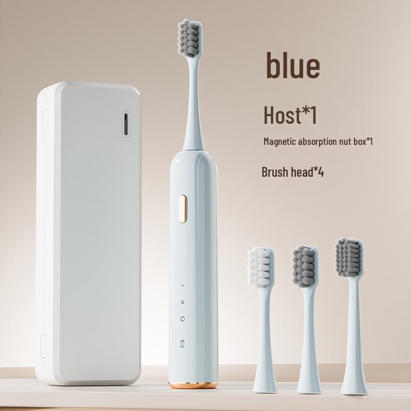 Portable IPX7 Sonic Electric Toothbrush, Waterproof & Travel-Friendly with Gum Care