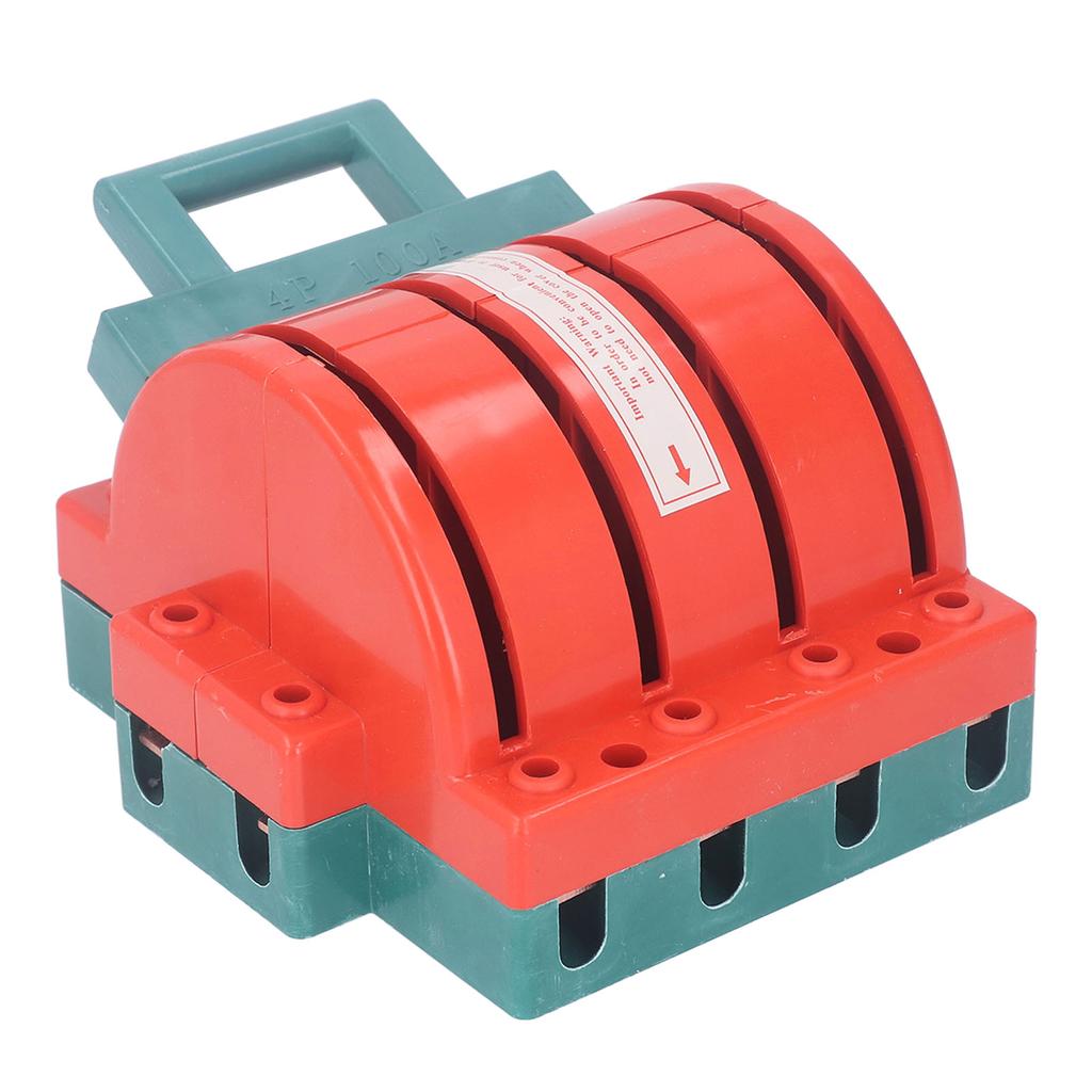 DPDT Power Isolation Switch 4P AC380V 100A Double Pole Double Throw Electrical Disconnect Knife Swit