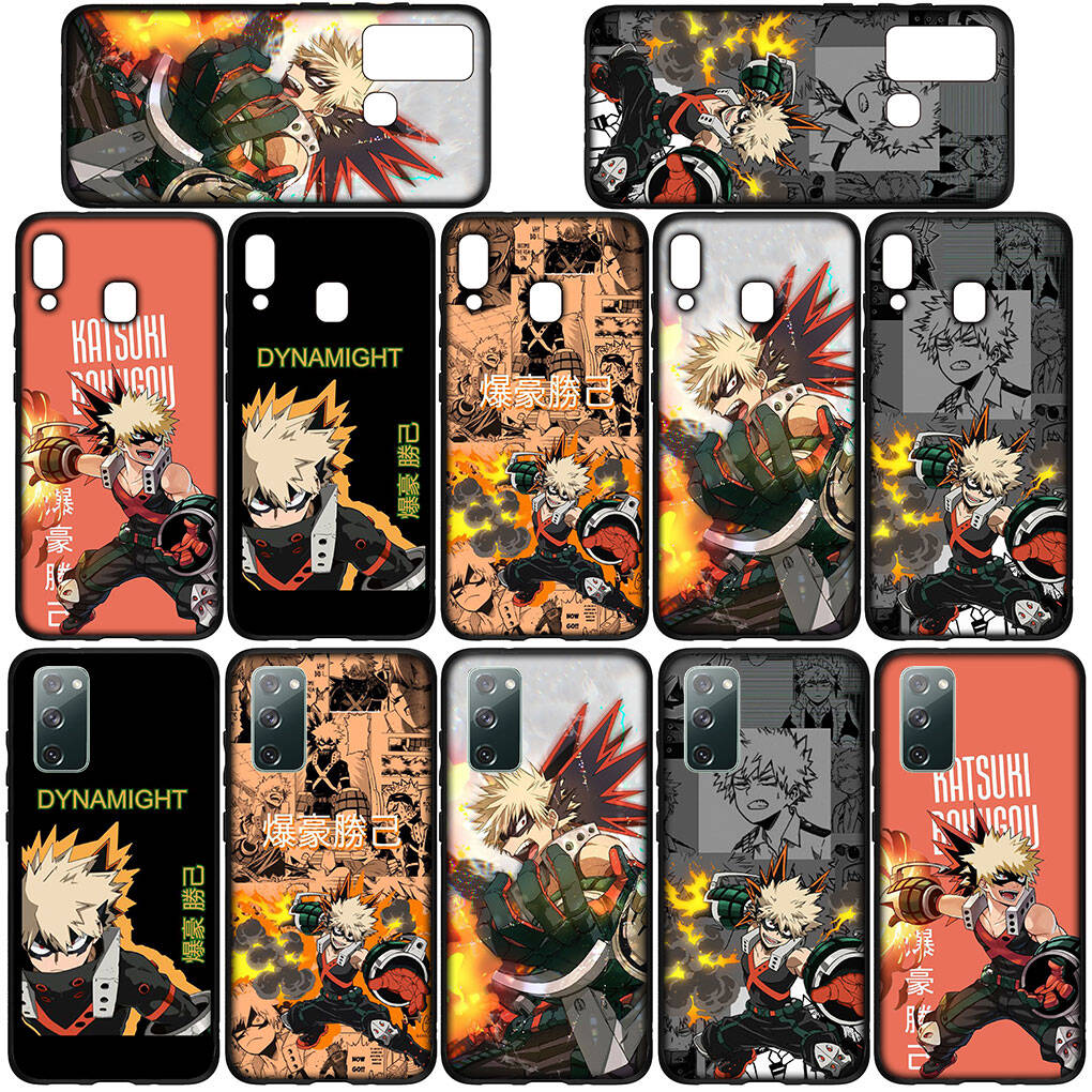 For iPhone 17 16 15 Xiaomi Poco Redmi Note 14 13 12 11 Pro Max Samsung Galaxy S25 S24 S23 OPPO Huawei Bakugou Katsuki BNHA My Hero Academia Phone Case
