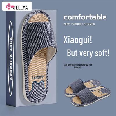 Jieleya Unisex Non-Slip Cotton Slippers - Autumn Style, Thick-Soled Indoor Lounge Footwear
