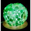 LED Lamp In Green Aventurine Tumbled Stones 7 - 8cm Diameter 450 Gr Approx