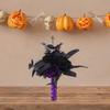 Artificial Rose Flowers Black Leaves Dark Wedding Ornament Twig Goth Flower Bouquet for Theme Party