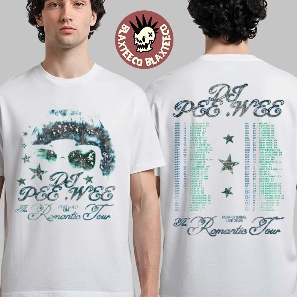 Dj Pee Wee The Romantic Tour 2026 On Tour With Bruno Mar T-Shirt AN70970 S
