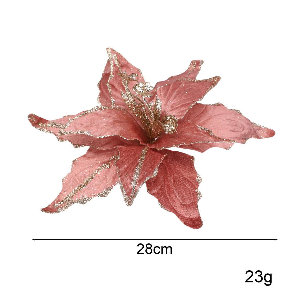 Jul Julfest Julstjärna Blomma Julhängande Dekoration Vacker Ornament Högkvalitativt Material