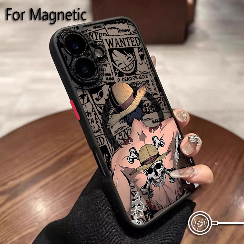 Anime Ones Pieces Luffys Zoros Phone Case For Samsung Galaxy S25 S24 S23 S22 S21 S20 FE Plus Ultra 5G Matte Magnetic