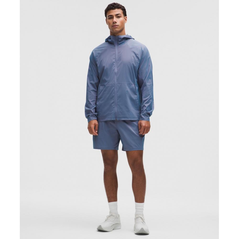 Lululemon Pace Breaker Linerless Short 7   Iridescent Cornflower Red Clay