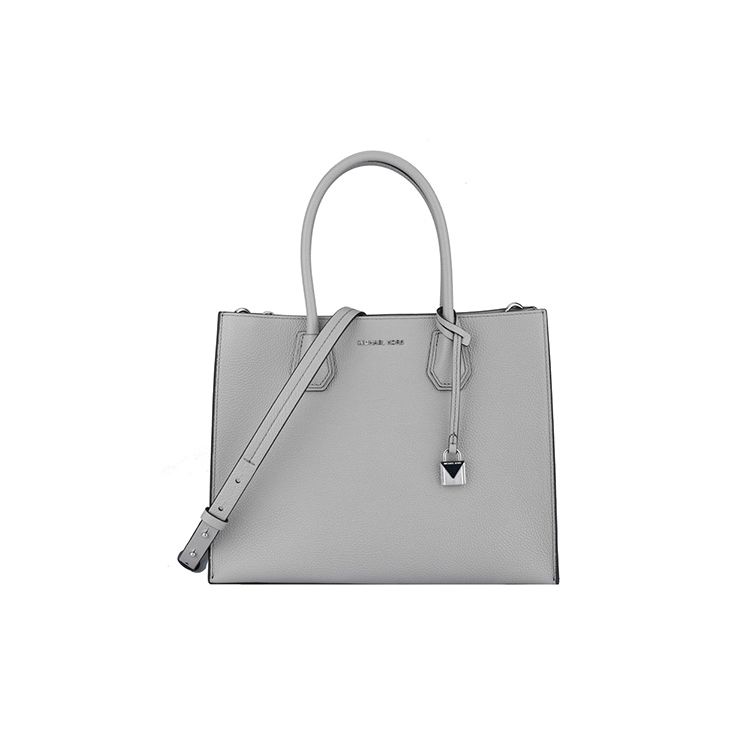 

Michael Kors Mercer Logo Zip Closure Leather Tote Crossbody Bag Large Women bags Gray 30F6SM9T3L-PEARL-GREY Basic Set (Bag+Dust Bag)