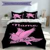 3pcs Custom Name Lil Peep Set,Includes 1 Duvet Cover and 2 Pillowcases,All-season Bedroom Decor