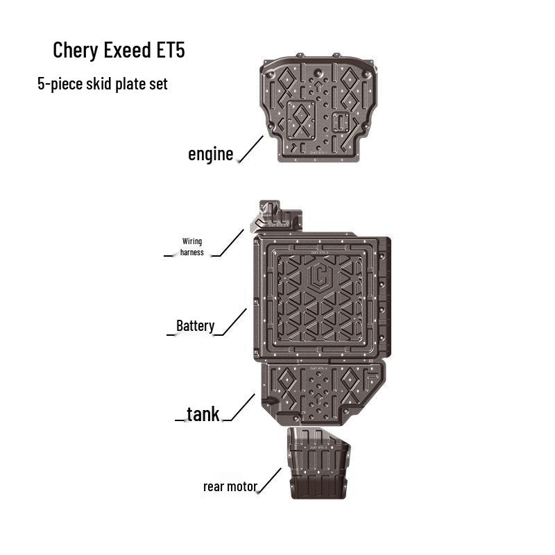 Chery Exeed ET5 2026 Full Chassis Guard: Undercarriage Protection Armor