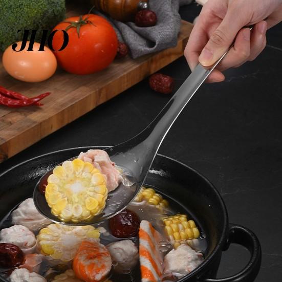 Food Grade 304 Stainless Steel Spoon Large Serving Thickened Deep Dinner Spoons for Rice Soup Mirror Polished Kitchen Utensil Home Restaurant Buffet