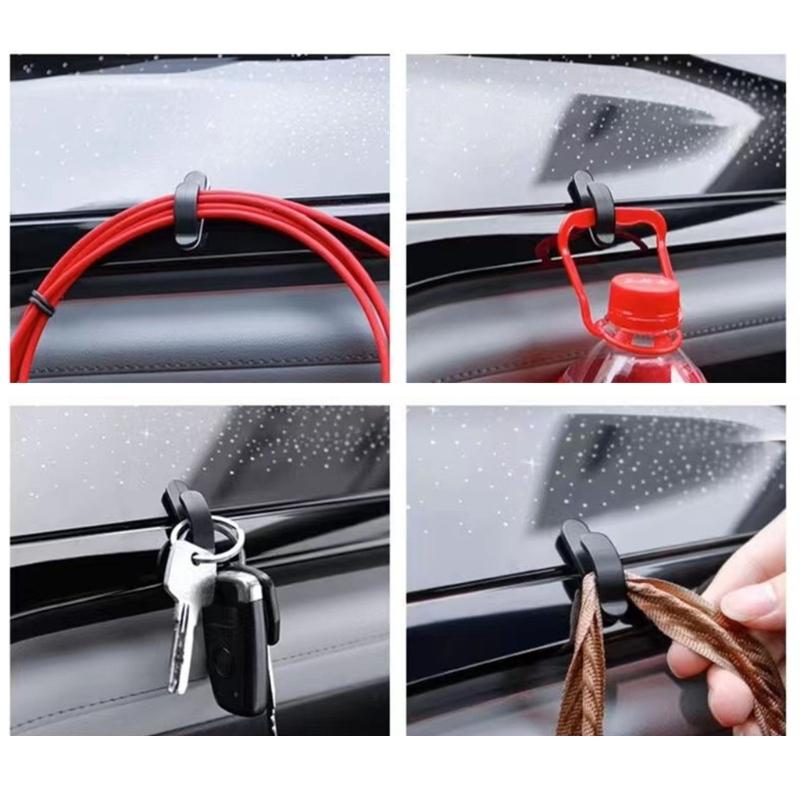 Plastic Car Hook Universal Mini Car Hook Interior Car Organizers Upgrades for family  Needing To Tidy Up Their Vehicle