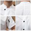 Catering-Küche Kochjacke Elastisch Schnelltrocknend Kochuniform Atmungsaktives Netz Overalls Lebensmittelkleidung Bäckerei Café Arbeitshemd