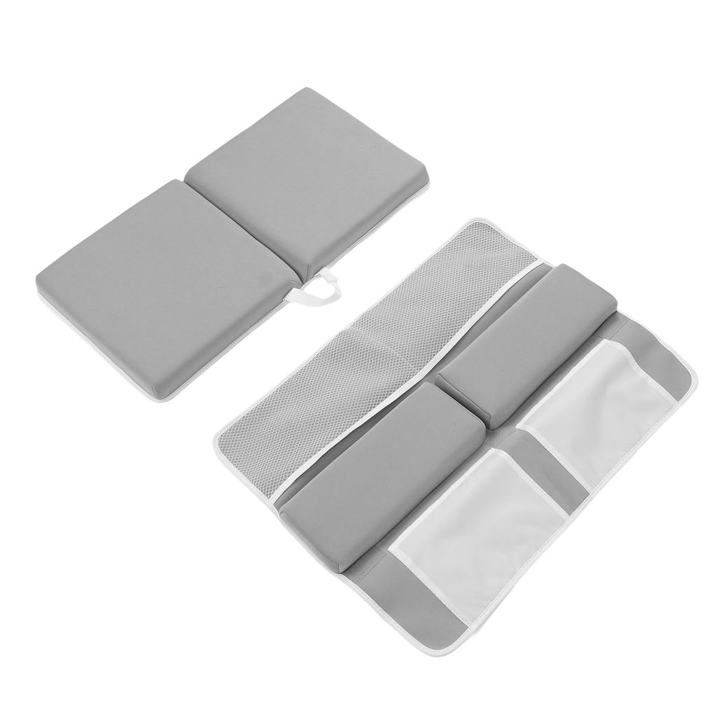 Baby Bath Kneeler Elbow Kneeling Rest Pad Non Slip Suction Quickly Drying Large Pockets Knee Cushion