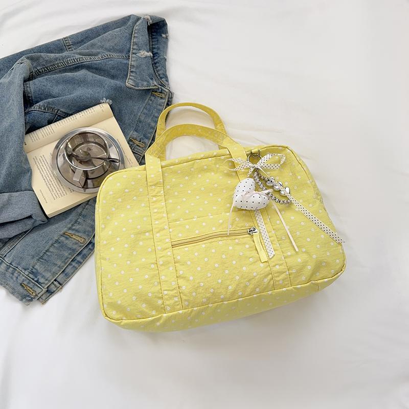 Polka Point Tote Bag Commuter Travel Shoulder Tote Bag Women's Large Capacity Underarm Bag