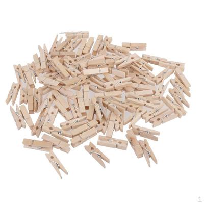 Wooden Photo Paper Pegs Pin Laundry Clothespin DIY Clips