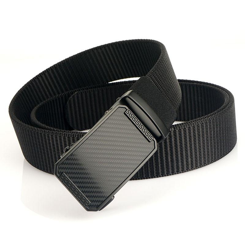 

3.5 Thick Nylon Belt All-matching Casual Outdoor Pants Automatic Buckle 120cm чёрный