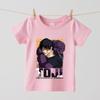 Jujutsu Kaisen Toji Anime Print Boys Girls Cotton T Shirt Kids Short Sleeve Top Casual Soft Children Clothes
