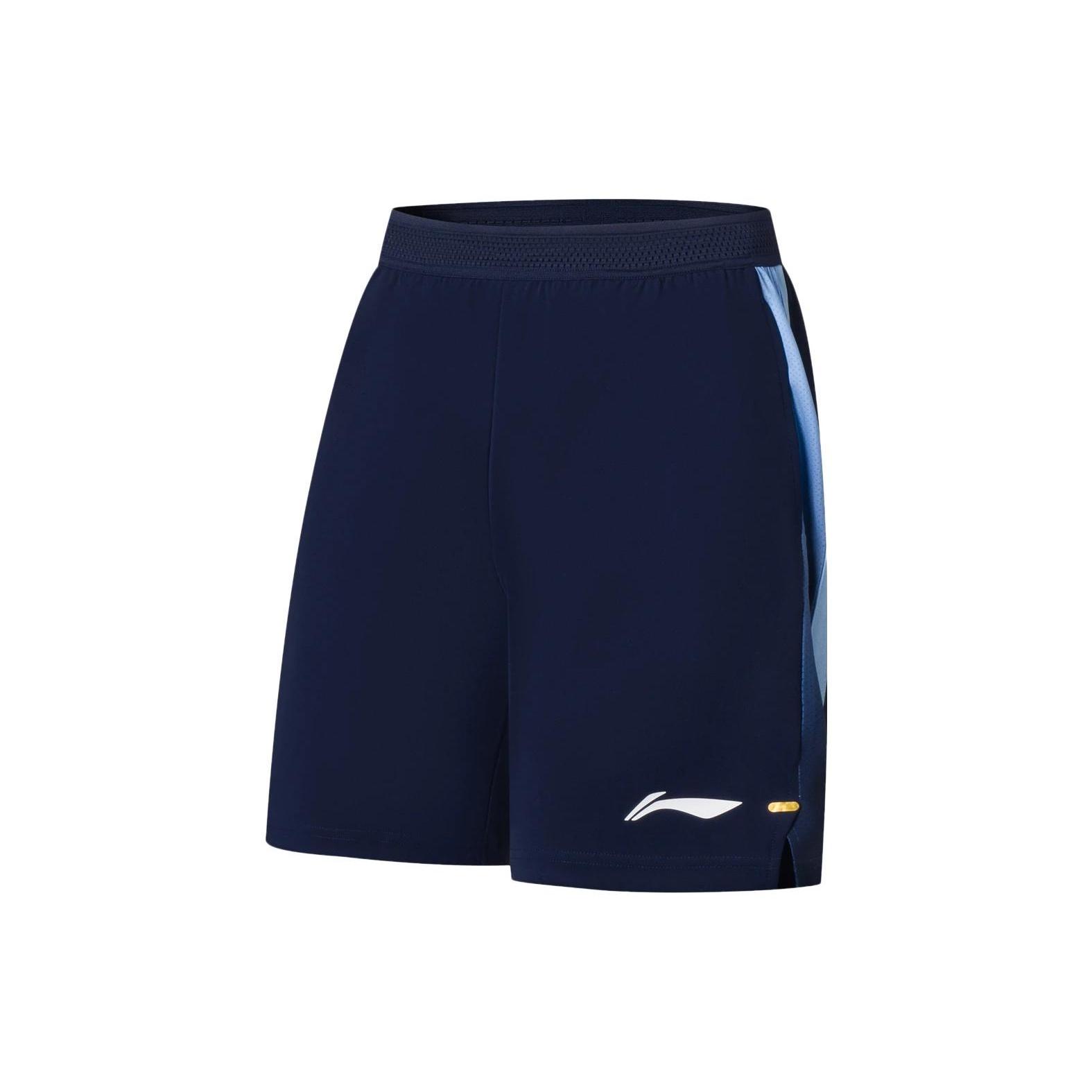 Li-Ning Logo Print Badminton Shorts Blue Men s AAPS133-4 XXL
