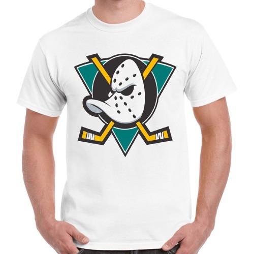 Mighty Ducks NHL Hockey Team Logo Cool Gift Retro T-shirt 2331 M