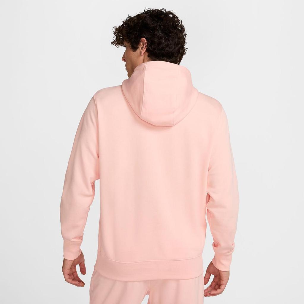 Nike Club Men's French Terry Hoodie washed coral/washed coral/white