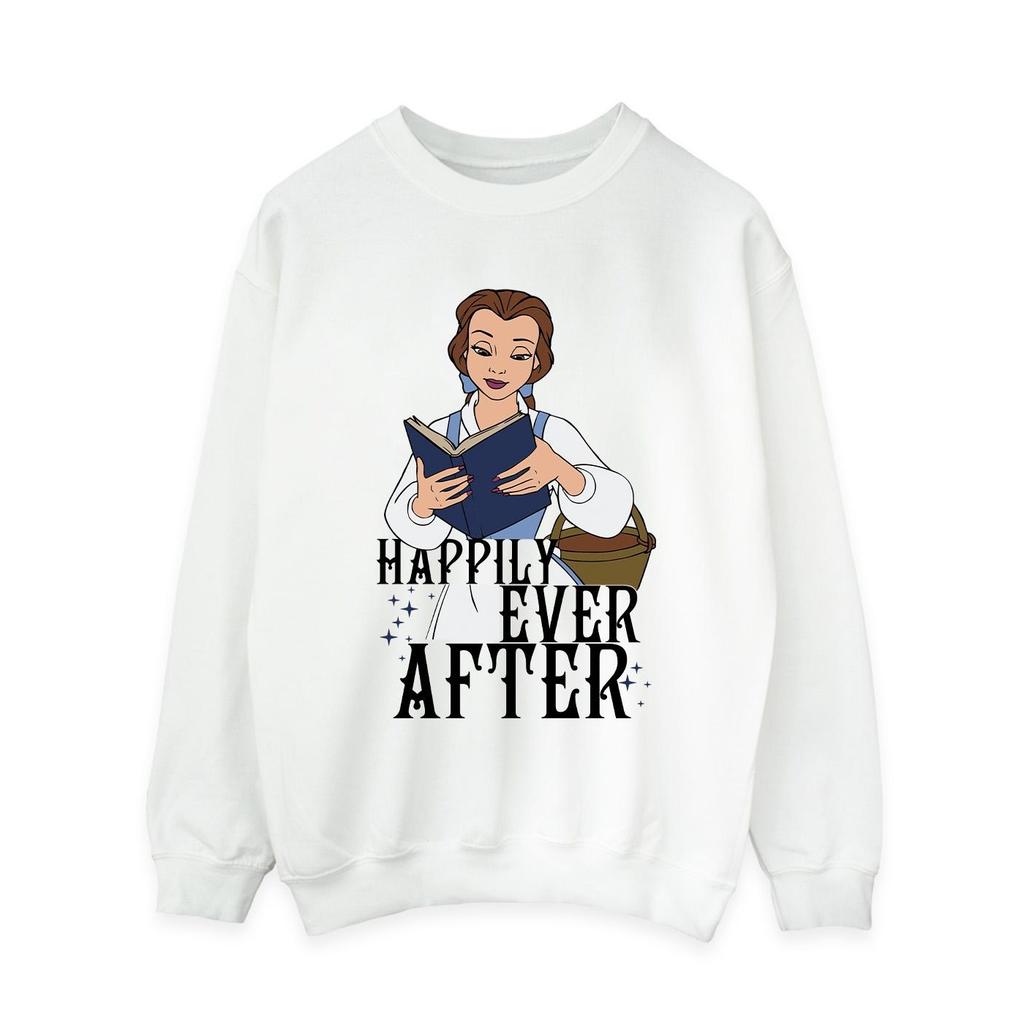 Beauty And The Beast Womens/Ladies Happily Ever After Reading Sweatshirt
