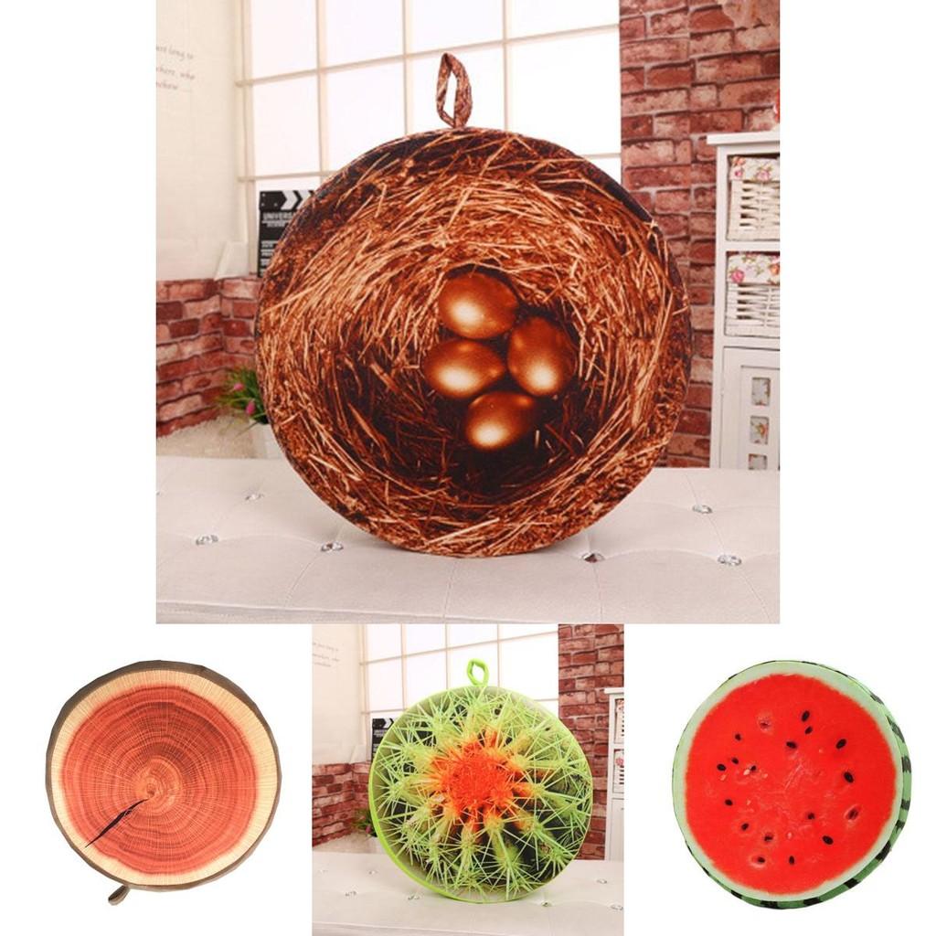 Adorable 16" Round Fruit Sofa Throw Pillow For Living Room Or Bedroom