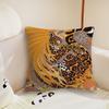 Fashion animal leopard cushion cover Pillow Case Plush Fabric Soft Double Sided Print Sofa Cushion Cover Throw Pillow Covers