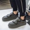 Summer New Sports Board Shoes Velcro Platform Casual Shoes Youth Flat Hong Kong Style Shoes