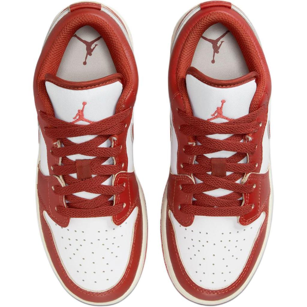 Αθλητικά παπούτσια για παιδιά Air Jordan 1 Low SE GS Dune Red Λευκό Καβούρι Ιστιοπλοϊκό FJ3465-160