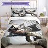 3pcs Assassin's Creed Bedding Set Duvet Cover Closure Includes 1 Duvet Cover & 2 Pillowcases, Soft and Comfortable for All Seasons.