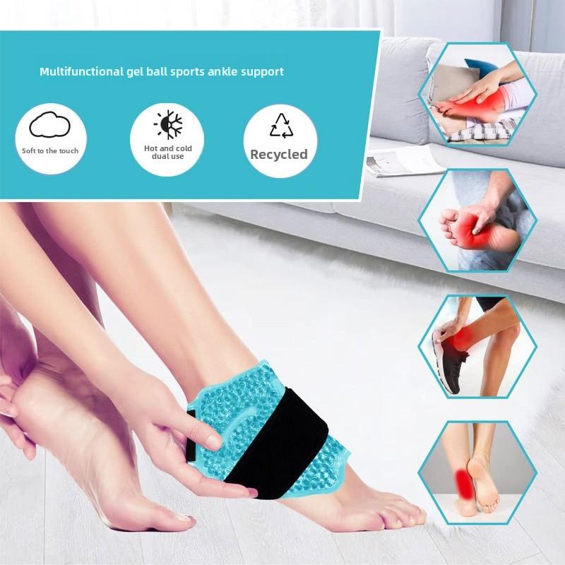 Multi-Purpose Cold/Hot Dual-Sided Plush Ankle Wrap – Comfortable Fleece-Lined Design for Swelling Reduction