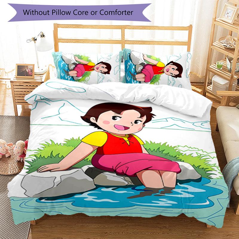 3pcs Heidi pattern bedding set duvet cover set includes duvet cover &pillowcases, perfect all season bedroom decoration & gift