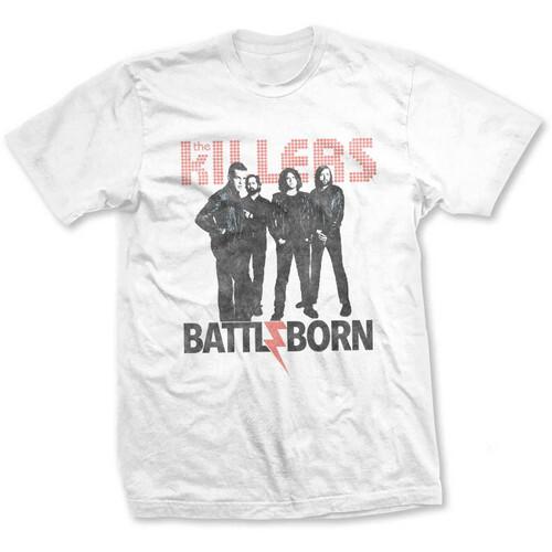 The Killers Unisex TShirt Battle Born White Unisex T-Shirt XXL
