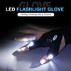 Night Light Waterproof Fishing Gloves with LED Flashlight