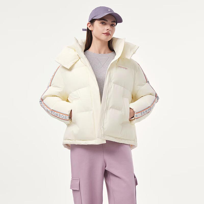 Tanboer Unisex Short Hooded Winter Down Jacket 550302A