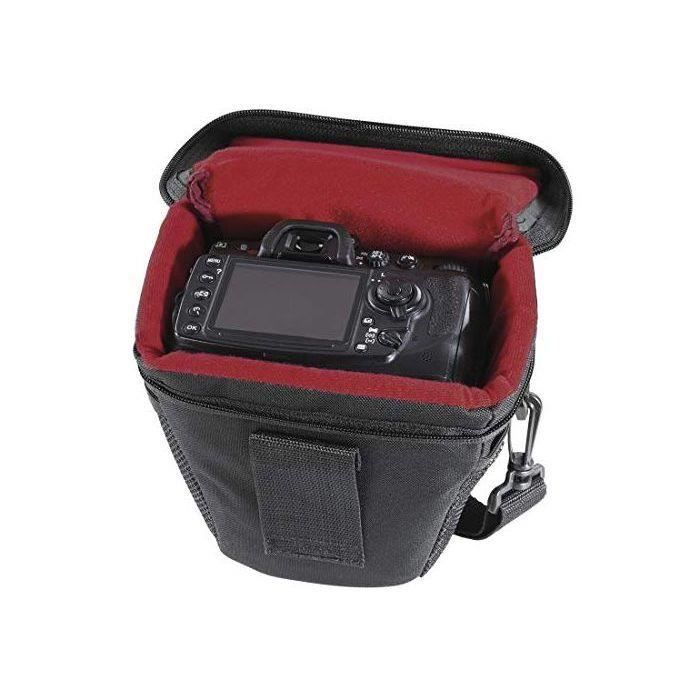 Hama Sac pour appareil photo "Valletta" (taille 110 Colt, boîtier compact, sangle, rabat avec fermeture, toutes marques comme par ex