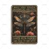 Vintage Garden Art Poster Metal Tin Sign Ideal Gift X Inch Metal Signs for Backyard Bedroom Home Wall Decor Accessories